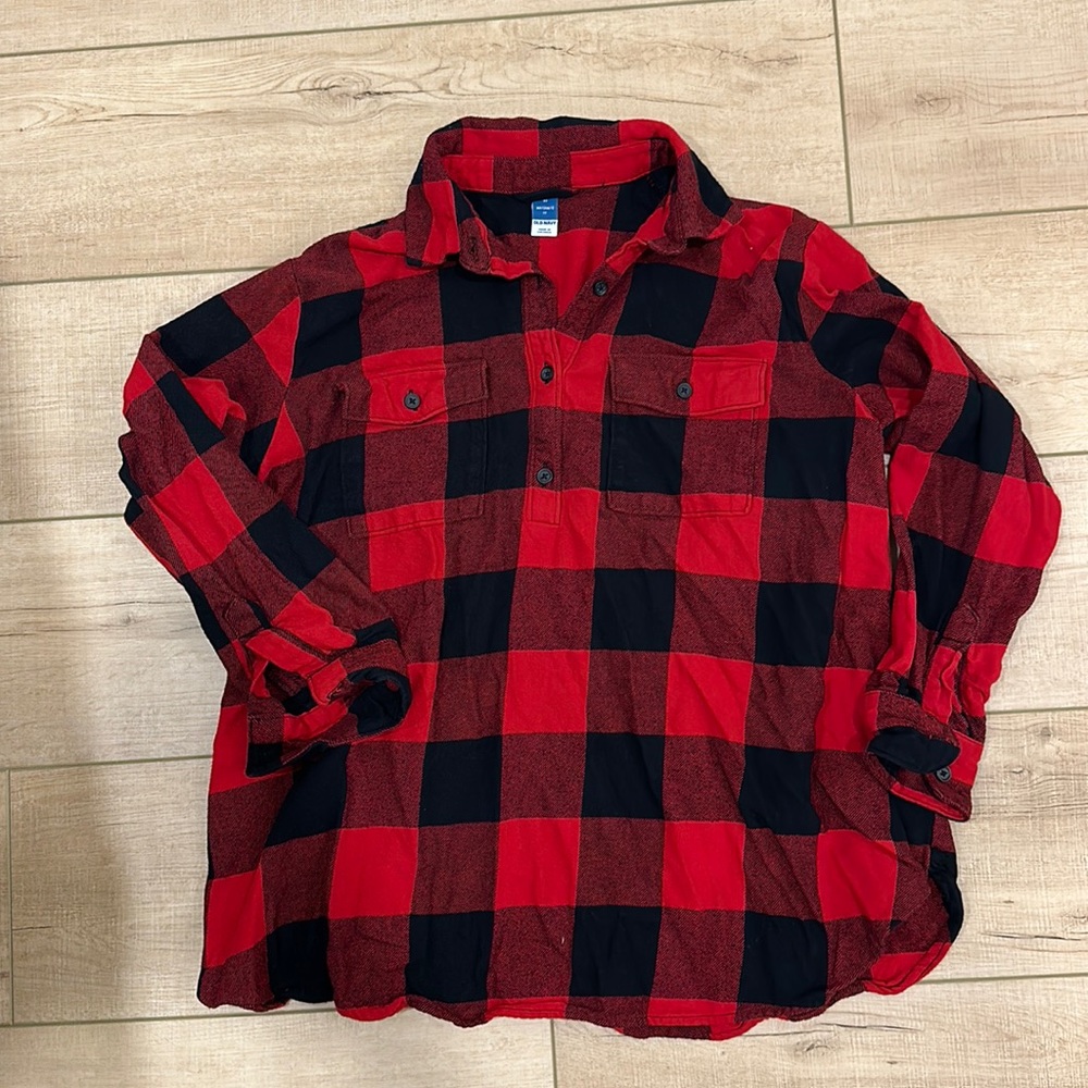 Old Navy Maternity Flannel Shirt Size XS
